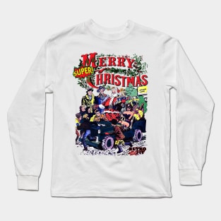 Merry Christmas Retro Style Long Sleeve T-Shirt